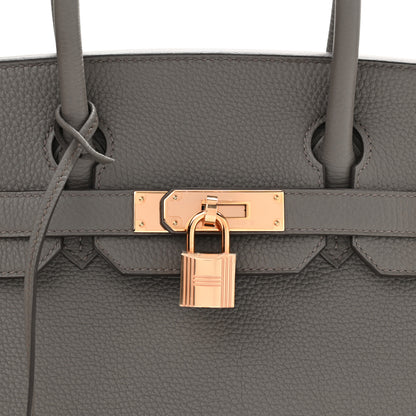 Hermes Togo Birkin 30 Etain 10 of 11