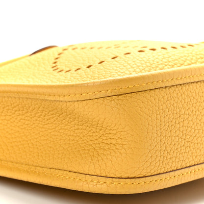 Hermes Taurillon Clemence Evelyne TPM Jaune Ambre 8 of 9