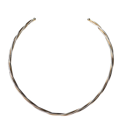 Cartier 18K Pink Yellow White Gold Trinity Collar Necklace 1 of 4