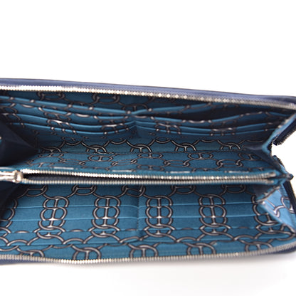 Hermes Epsom Silk'In Wallet Bleu Saphir 5 of 11