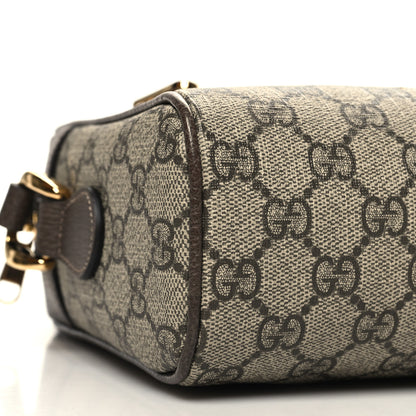 Gucci GG Supreme Monogram Web Small Ophidia Shoulder Bag Brown 9 of 10