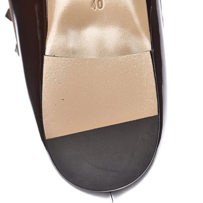 Valentino Garavani Patent Nappa Rockstud Ballerina Flats 40 Cacao Poudre 11 of 13