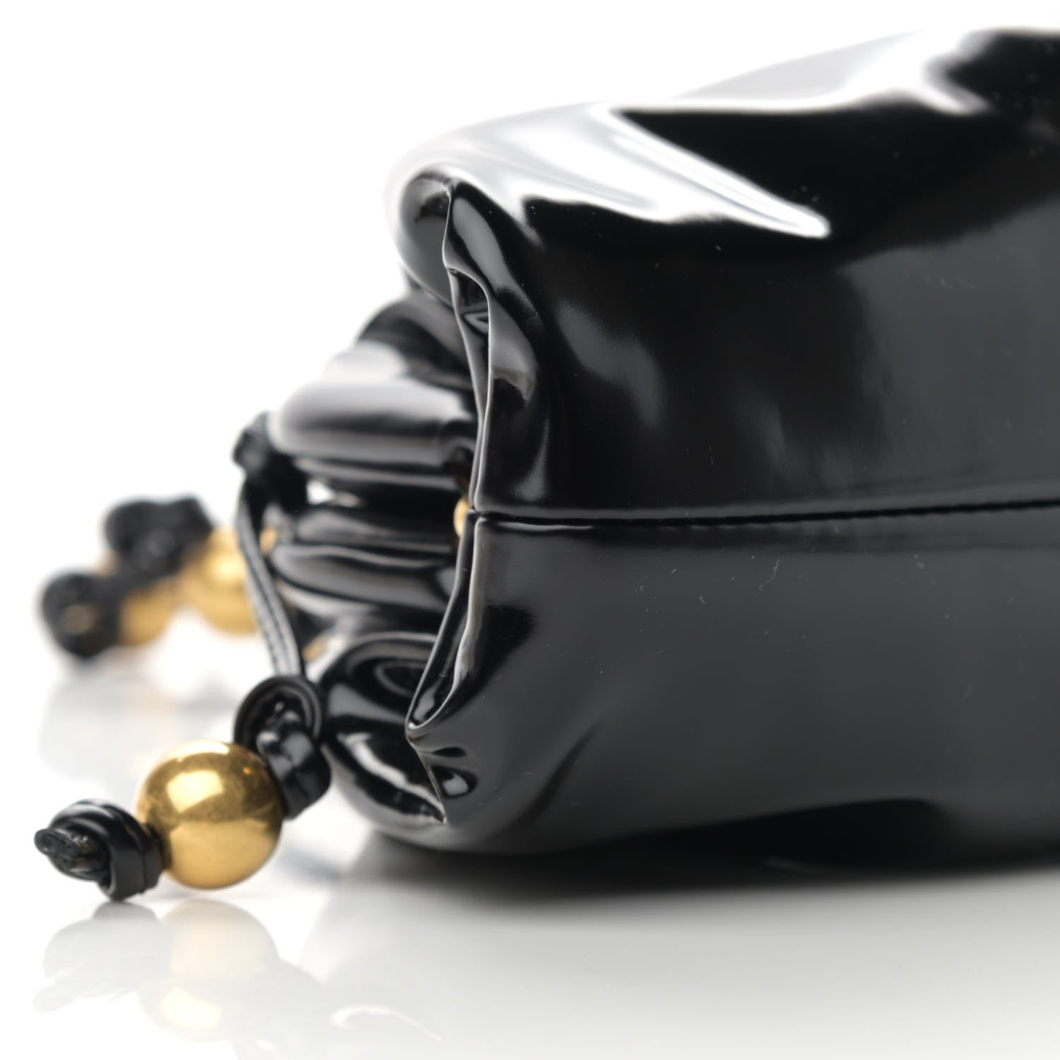 Bottega Veneta Brushed Calfskin The Mini Pouch Black 9 of 10