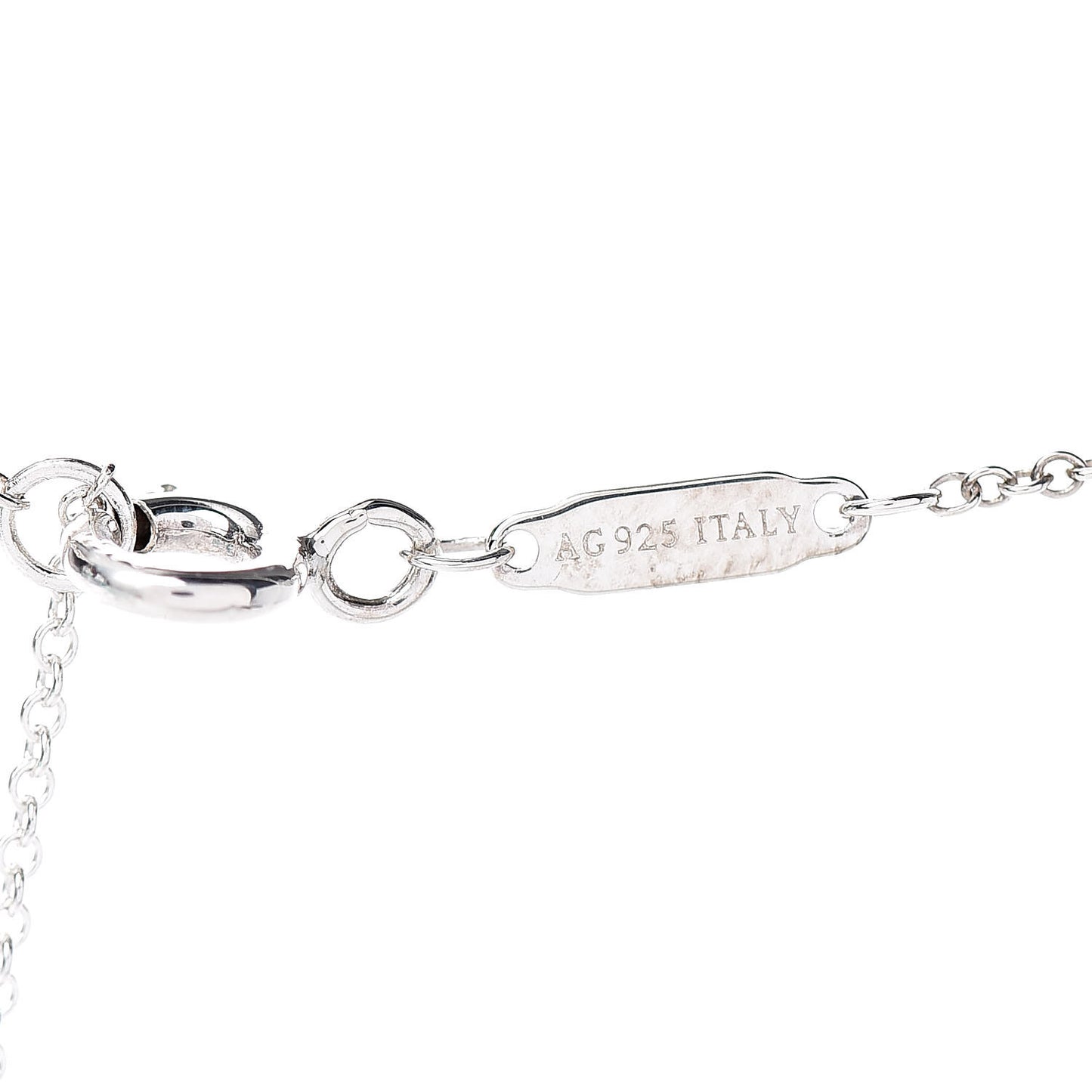 Sterling Silver Large T Smile Pendant Necklace