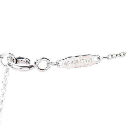 Tiffany Sterling Silver Large T Smile Pendant Necklace 5 of 6