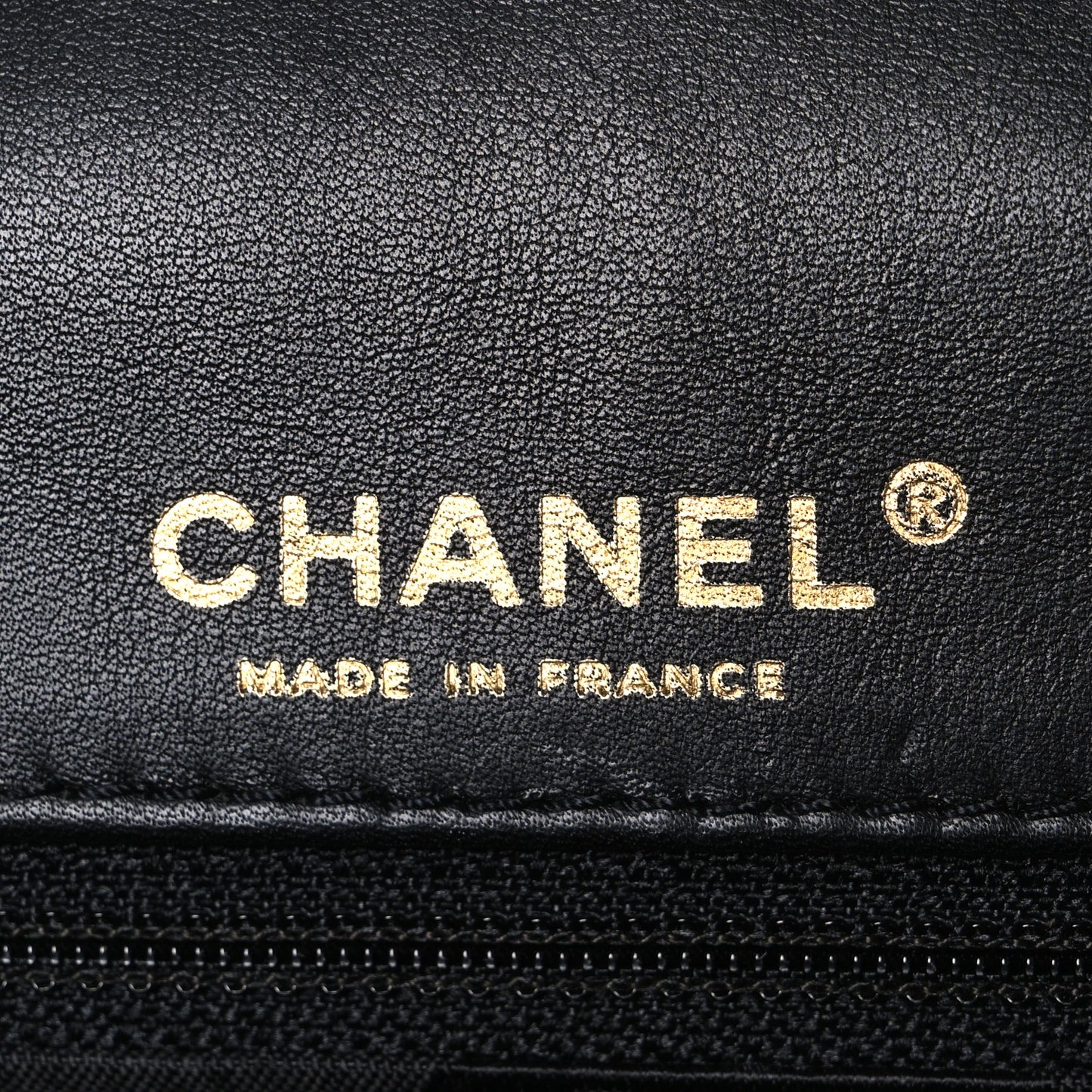 Calfskin Quilted Medium Wild Stitch Flap Black