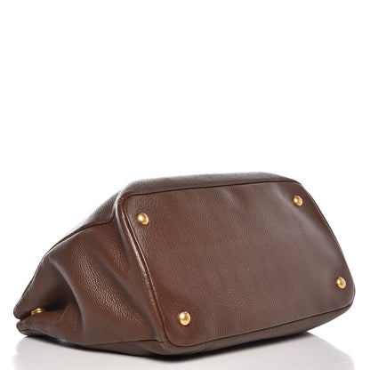 Prada Vitello Daino Shopping Tote Bruciato 4 of 7