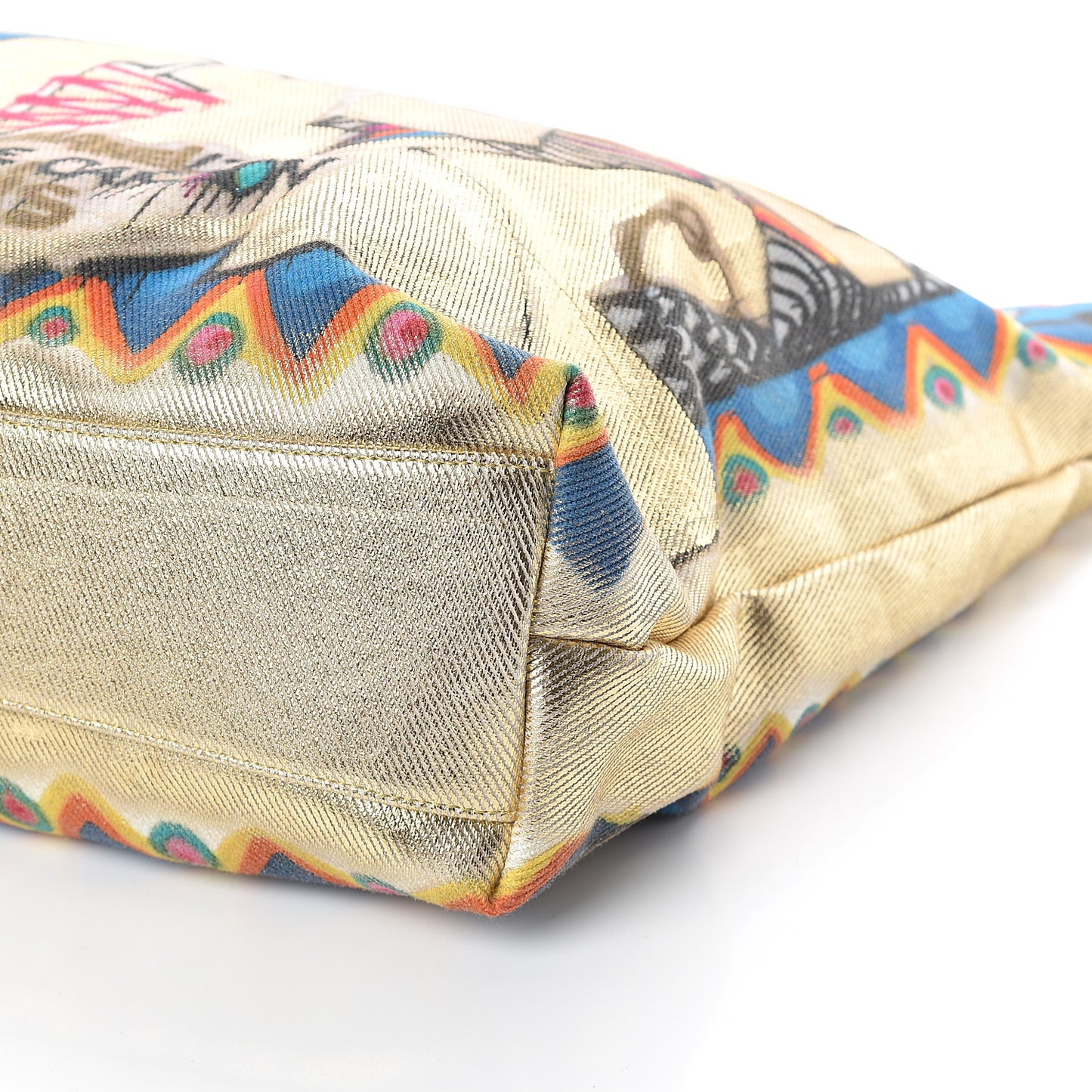 Graffiti Printed Canvas Street Spirit Tote Multicolor