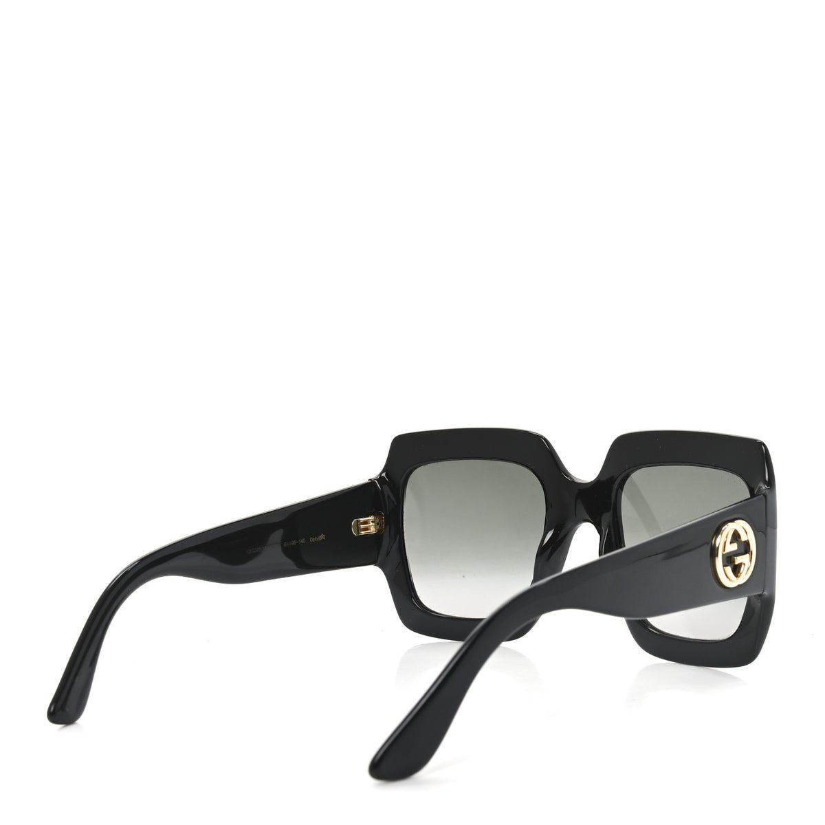 Gucci Acetate Square Frame Sunglasses GG0053S Black 1770038 