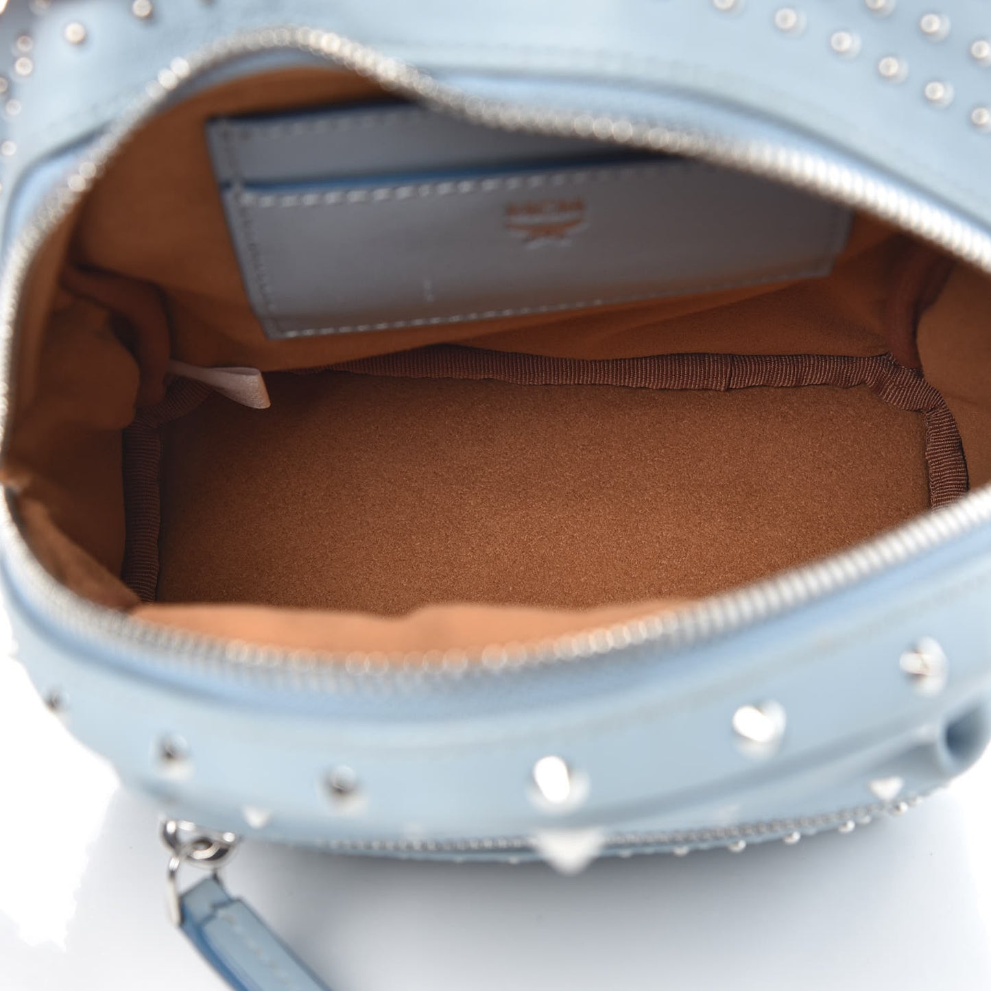 Calfskin Stud X-Mini Stark Bebe Boo Backpack Sky Blue