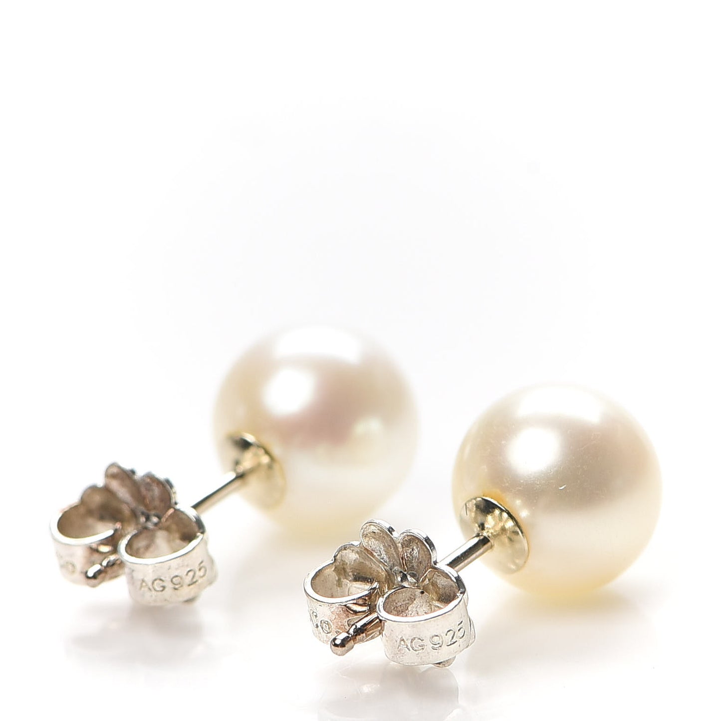 Sterling Silver Freshwater Pearl 7-8mm Ziegfeld Earrings