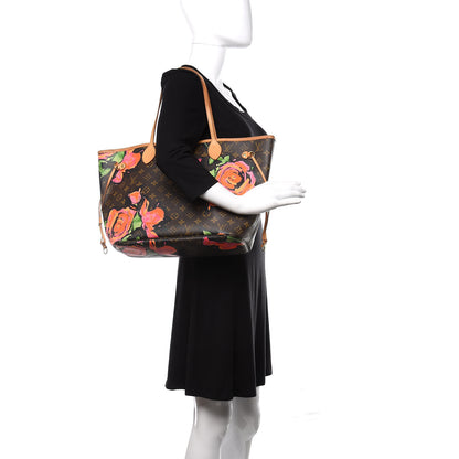 Louis Vuitton Monogram Roses Neverfull MM 2 of 14
