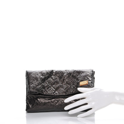 Louis Vuitton Jacquard Quilted Monogram Limelight Clutch PM Black 2 of 7