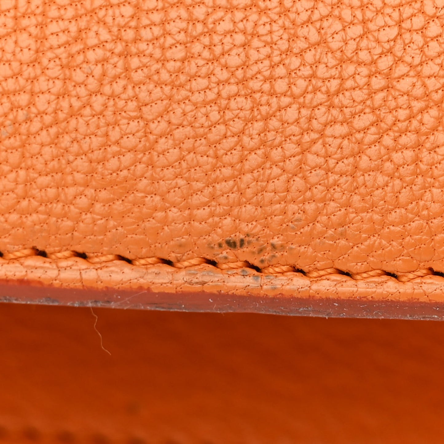 Goatskin Medium Classic Box Flap Bag Orange