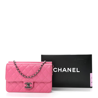 Chanel Lambskin Quilted Medium Crossing Times Flap Pink 11 of 11