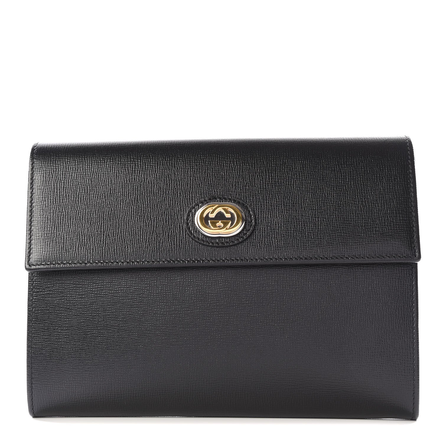 Gucci Azalea Calfskin Marina Clutch Black 1 of 9