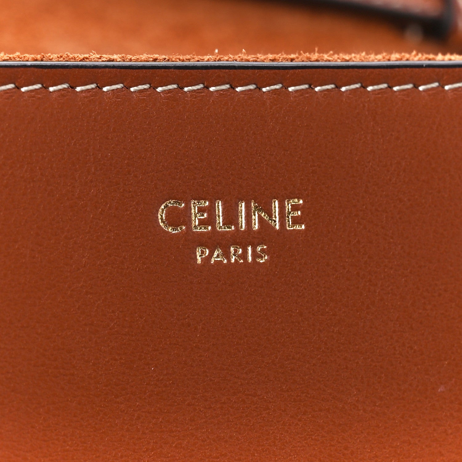 Celine Calfskin Mini 16 Top Handle Bag Tan 6 of 11