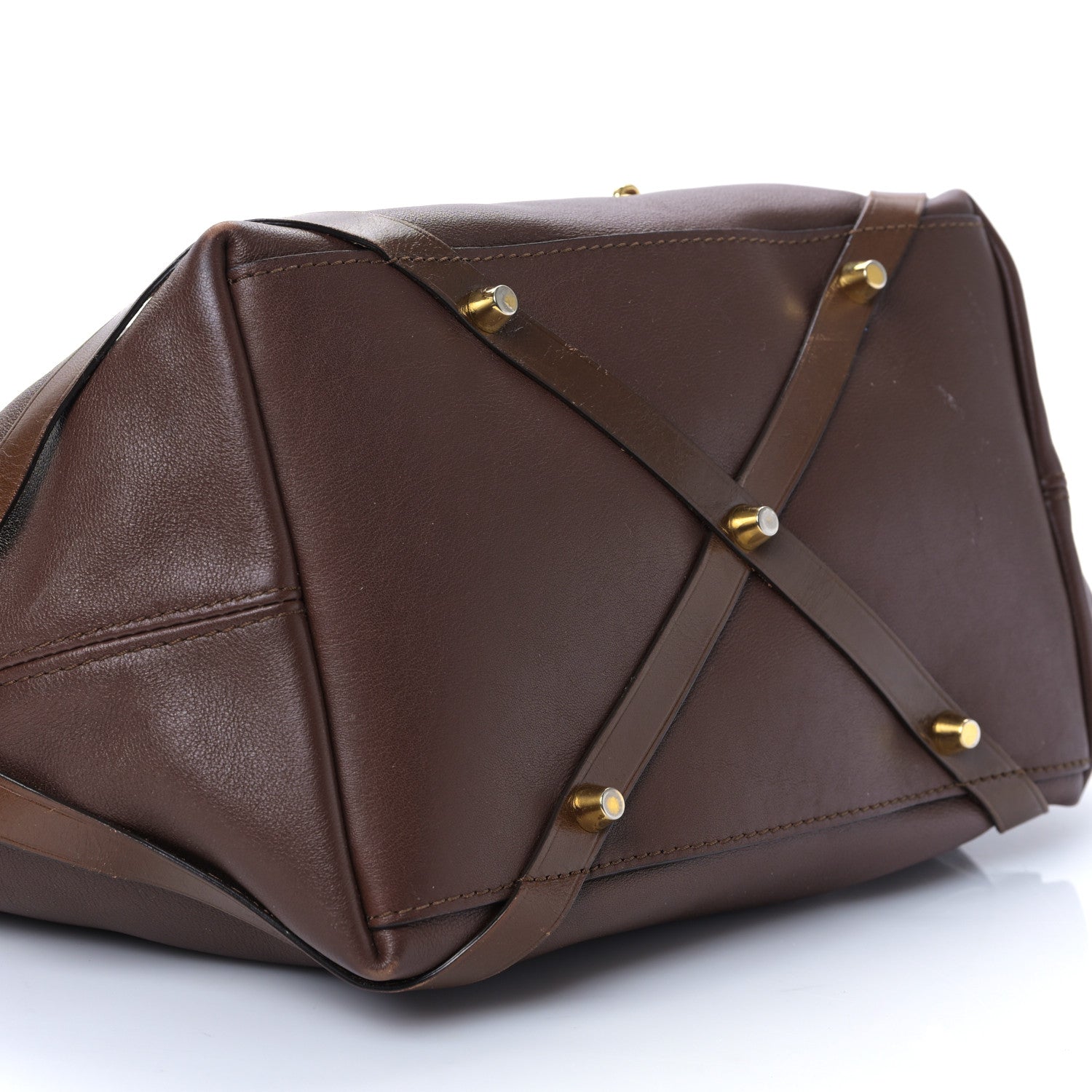 Burberry Calfskin House Check Small Salisbury Tote Brown 8 of 9