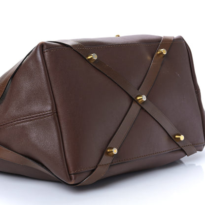 Burberry Calfskin House Check Small Salisbury Tote Brown 8 of 9