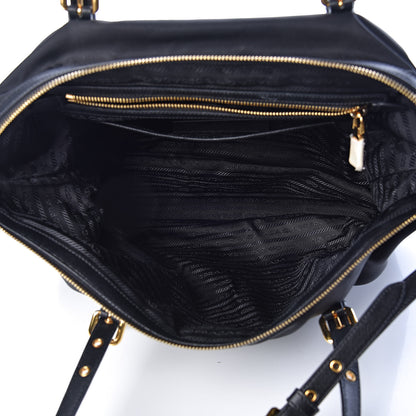 Prada Tessuto Nylon Saffiano Tote Black 5 of 11