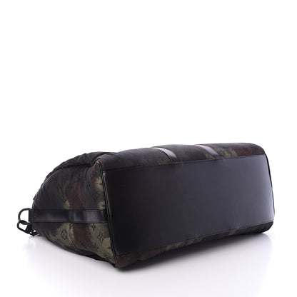Louis Vuitton Nylon Monogram Camouflage Keepall Bandouliere 50 Kaki 3 of 8