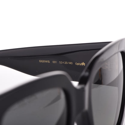 Gucci Acetate Square Frame Sunglasses GG0141S Black 5 of 9