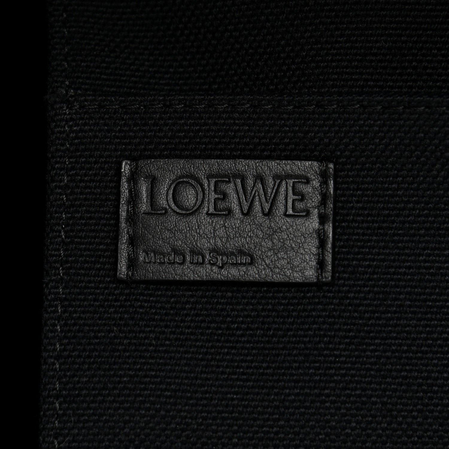 Loewe Jacquard Anagram Calfskin Buckle Tote Black 5 of 10