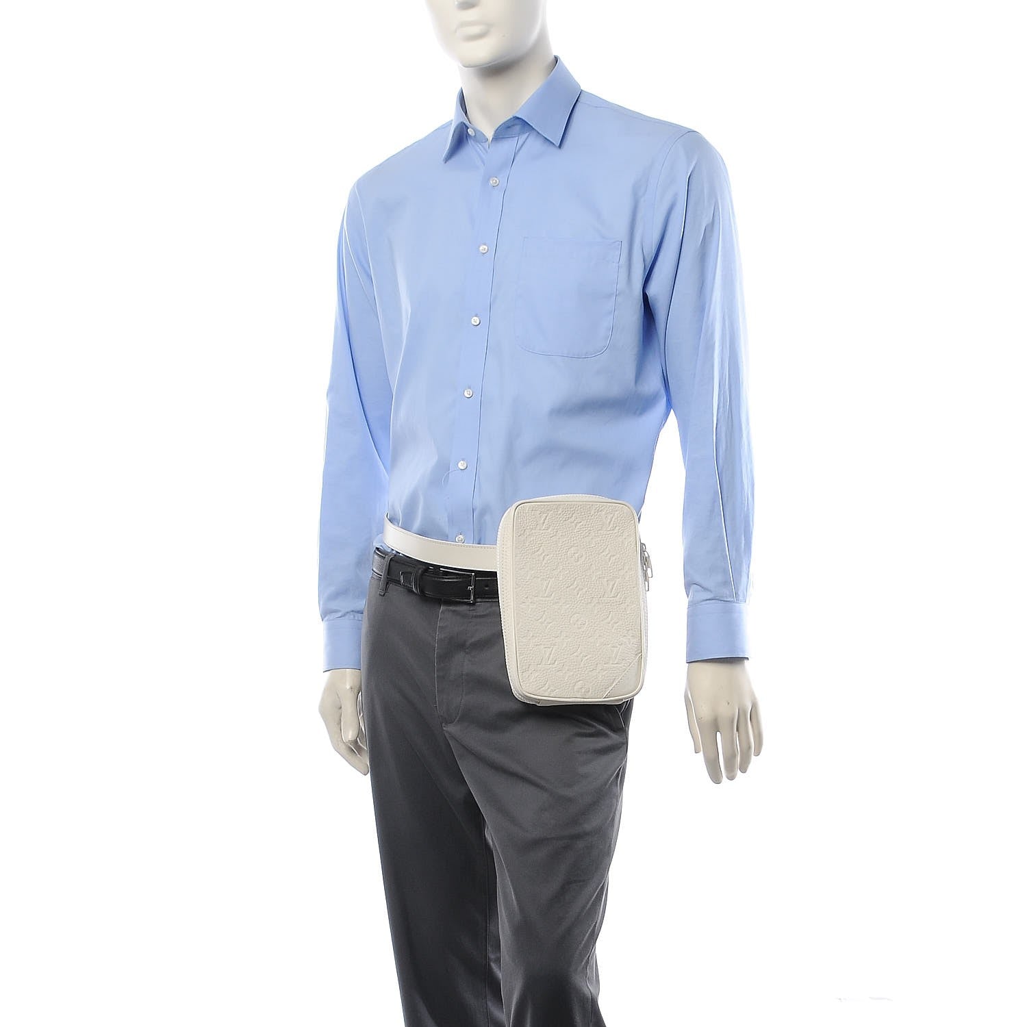 Louis Vuitton Taurillon Monogram Utility Side Bag Powder White 2 of 9