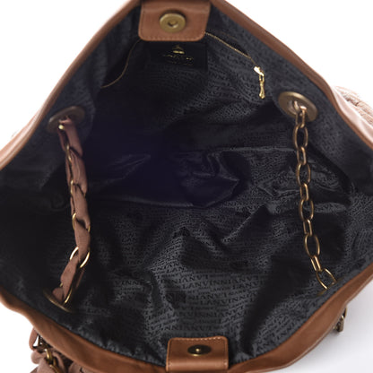 Lanvin Lambskin Quilted Amalia Cabas Tote Camel 5 of 20