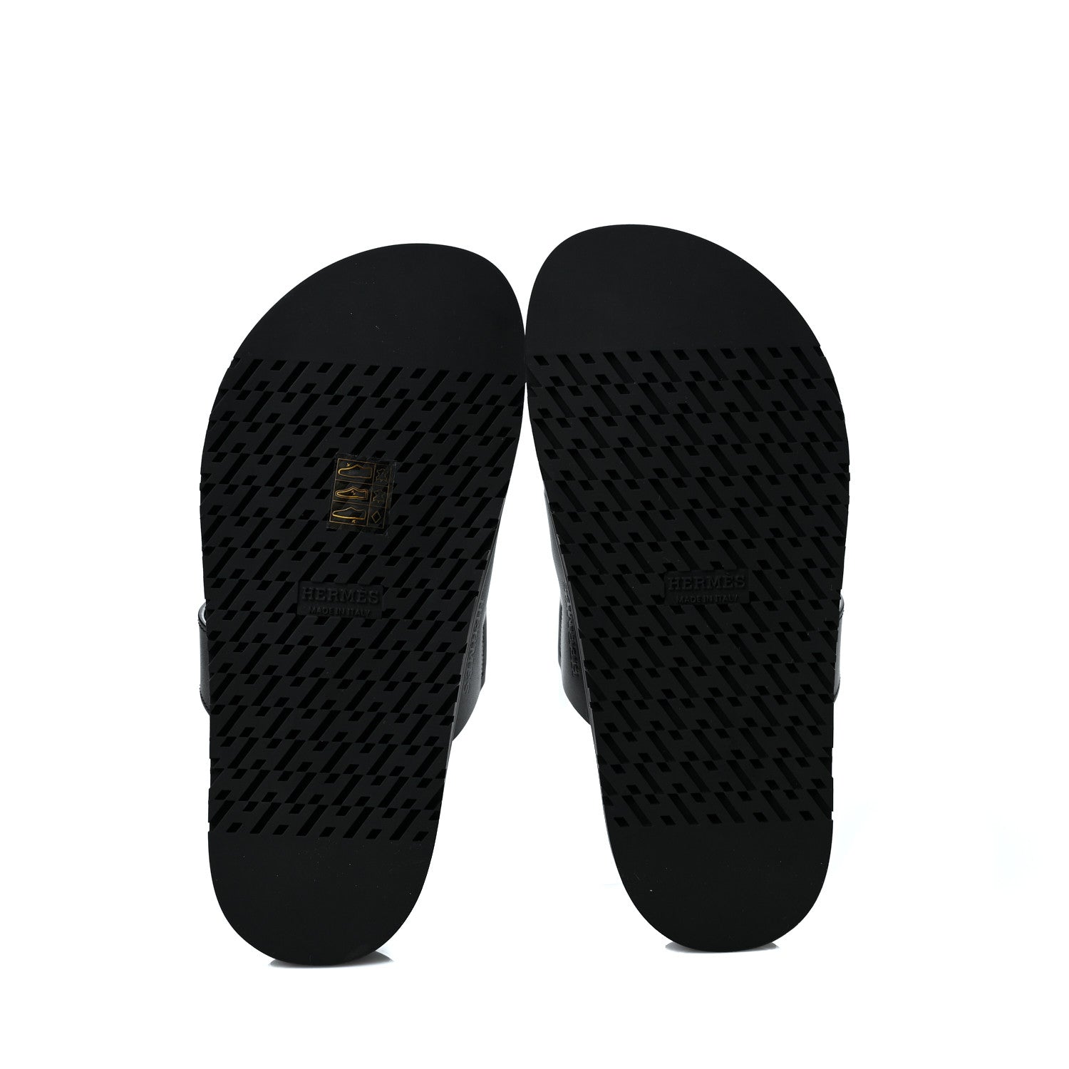 Hermes Calfskin Womens Chypre Sandals 35 Black 5 of 9