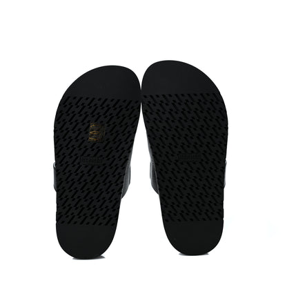 Hermes Calfskin Womens Chypre Sandals 35 Black 5 of 9
