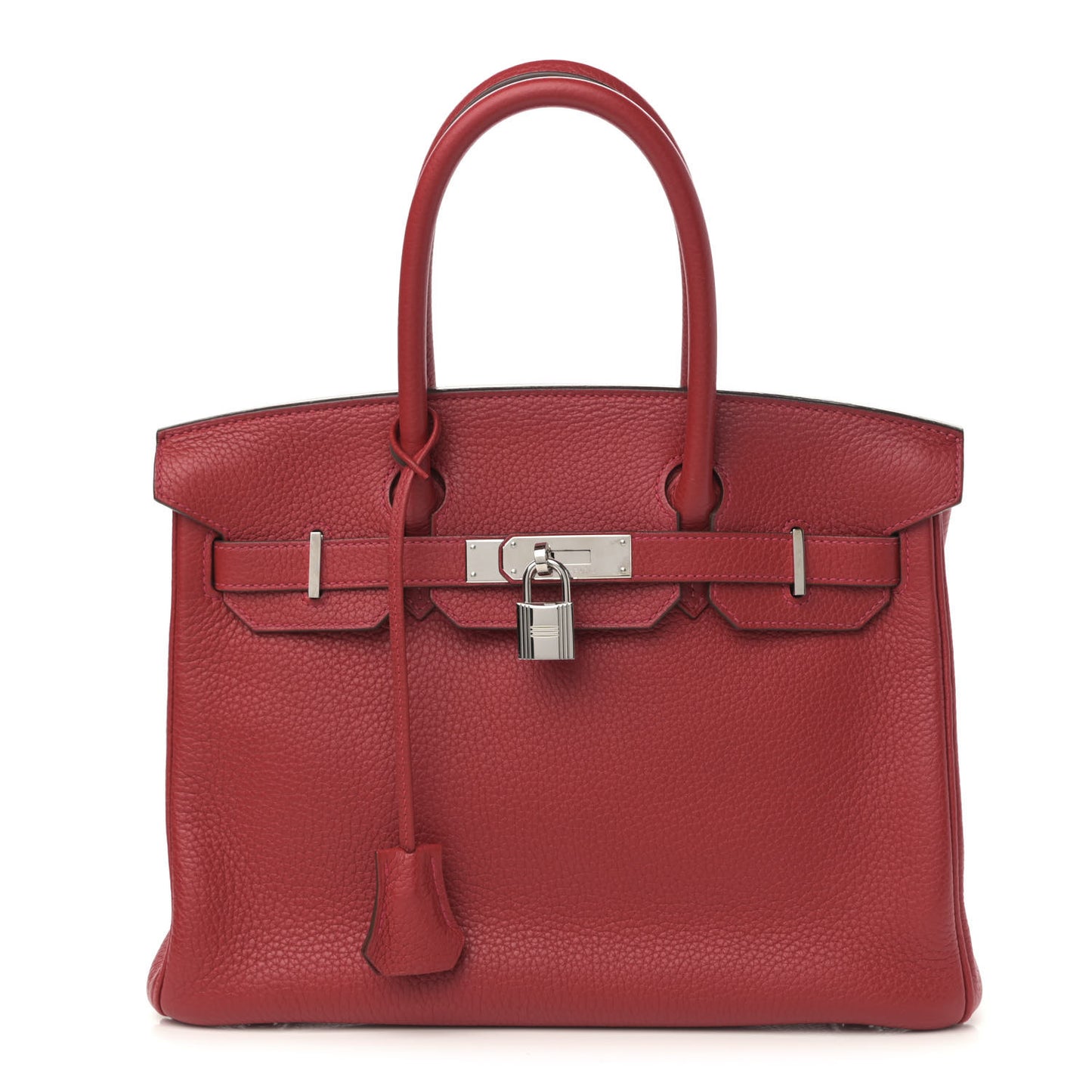Taurillon Clemence Birkin 30 Rouge Casaque