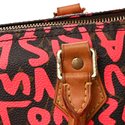 Louis Vuitton Monogram Graffiti Speedy 30 Fuchsia 20 of 21
