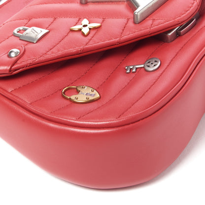 Louis Vuitton Calfskin Love Lock New Wave Chain PM Scarlet 6 of 9
