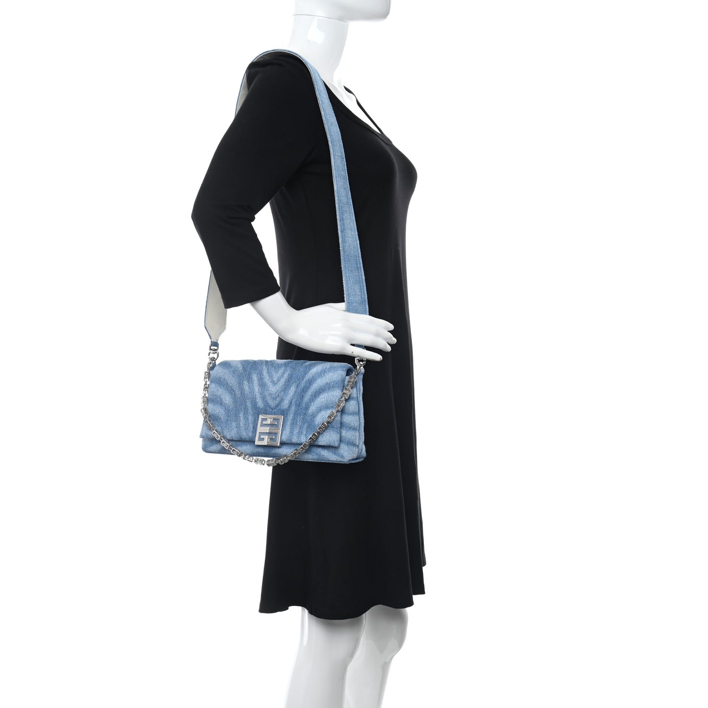 Denim Ombre Small 4G Shoulder Bag Blue