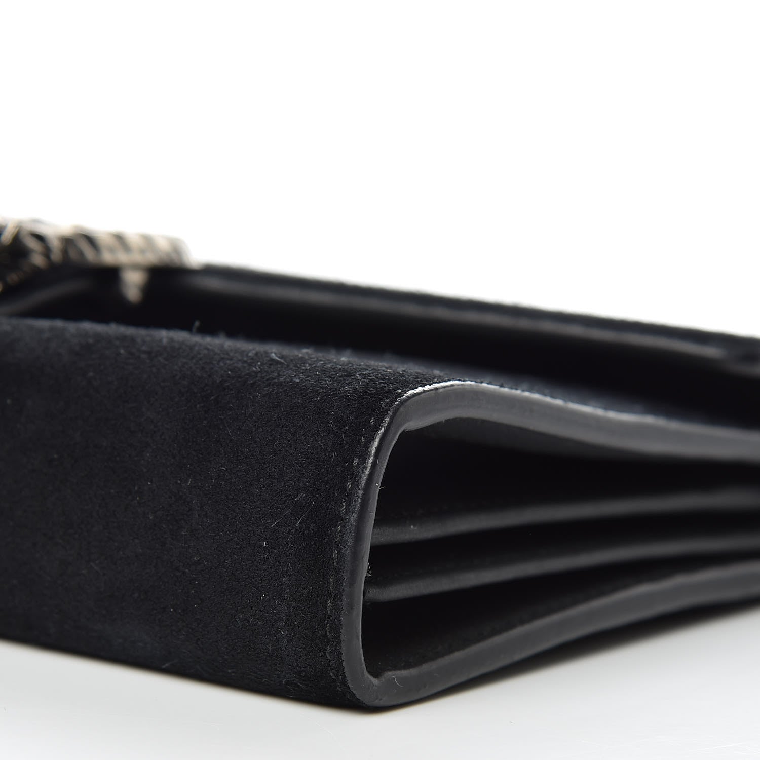 Gucci Suede Mini Dionysus Chain Wallet Black 10 of 11