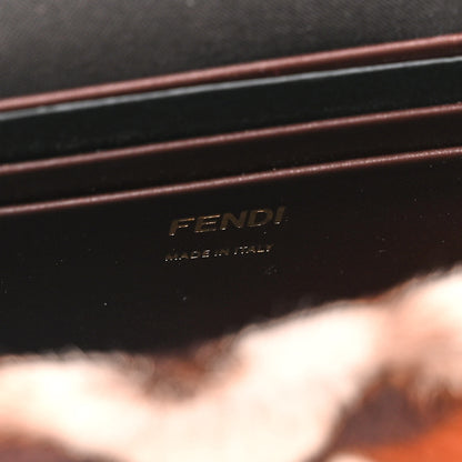 Fendi Calf Hair Leopard Print Mini Baguette Pink Brown 7 of 11