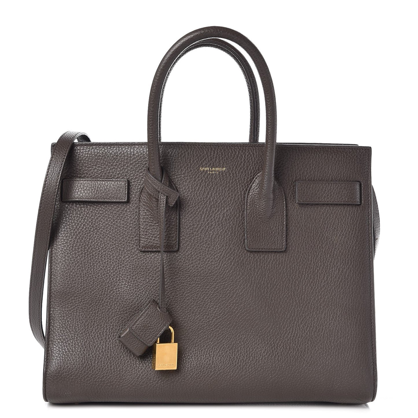 Grained Calfskin Small Sac De Jour Earth