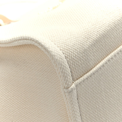 Chanel Canvas Pearl Medium Deauville Tote Ecru Beige 8 of 11