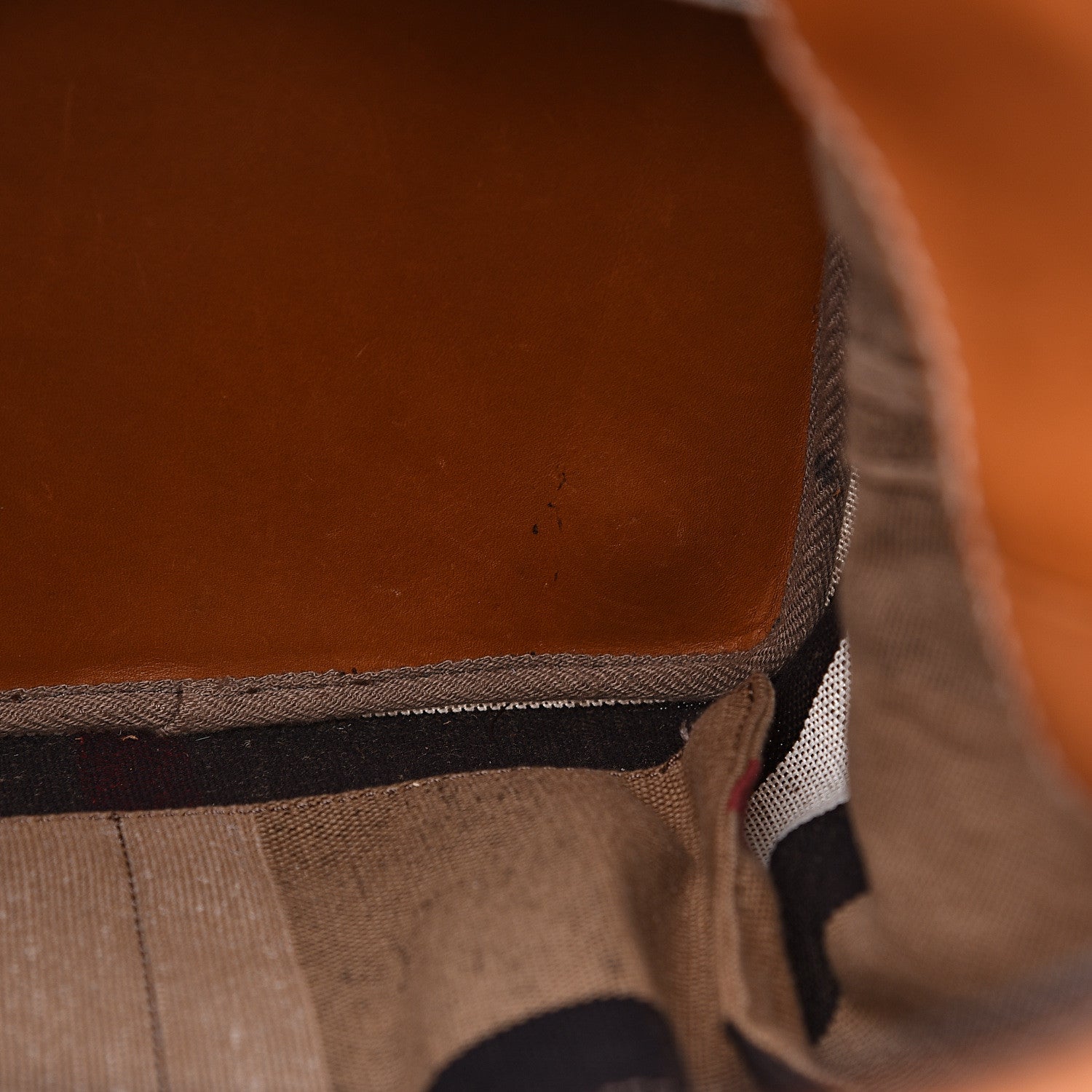 Burberry Canvas Mega Check Medium Ashby Hobo Saddle Brown 10 of 18