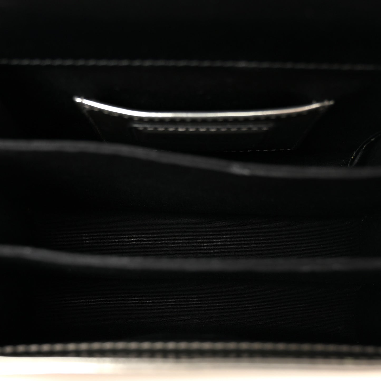 Metallic Calfskin Serpenti Forever Top Handle Silver