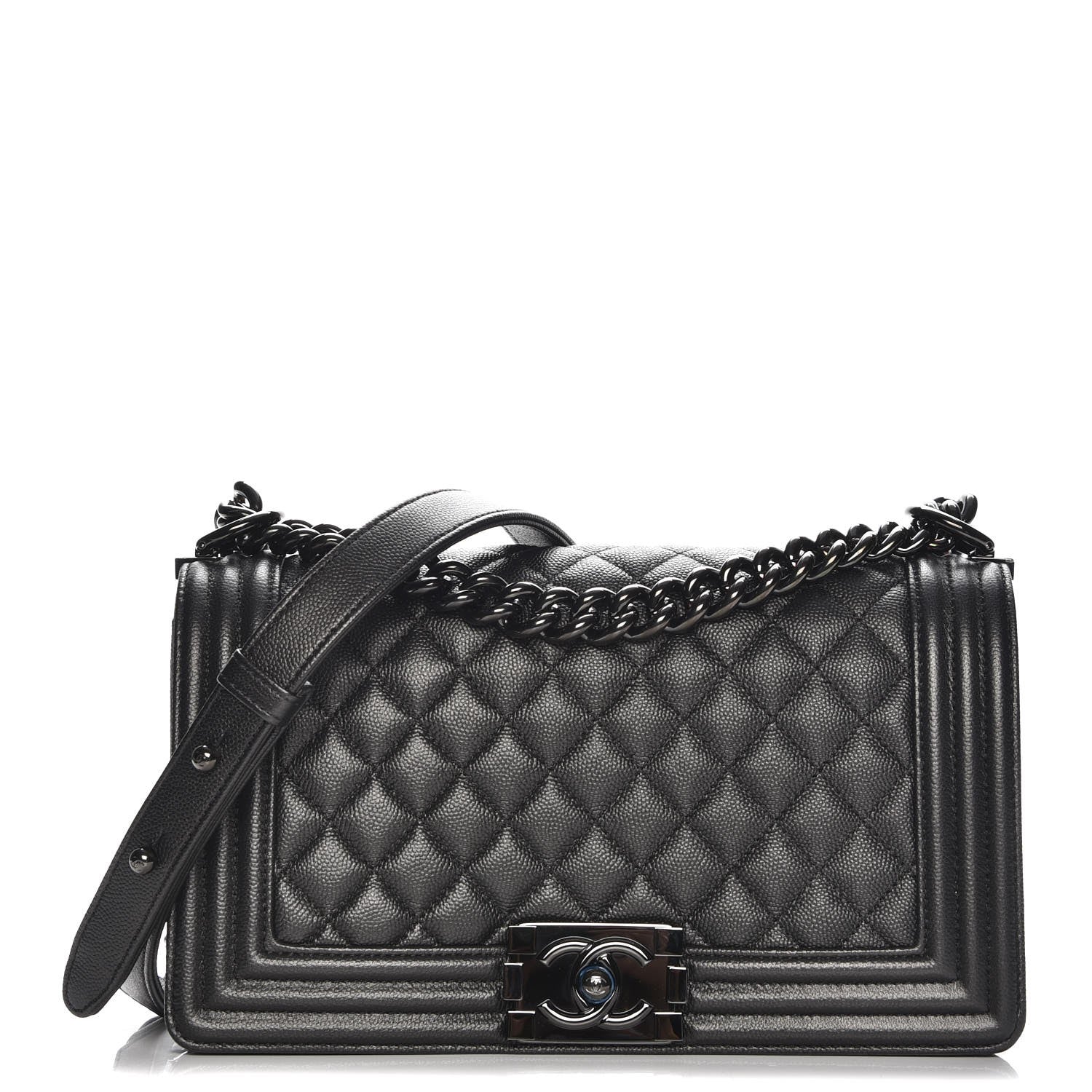 Chanel Caviar Quilted Medium Boy Flap So Black 1 of 7