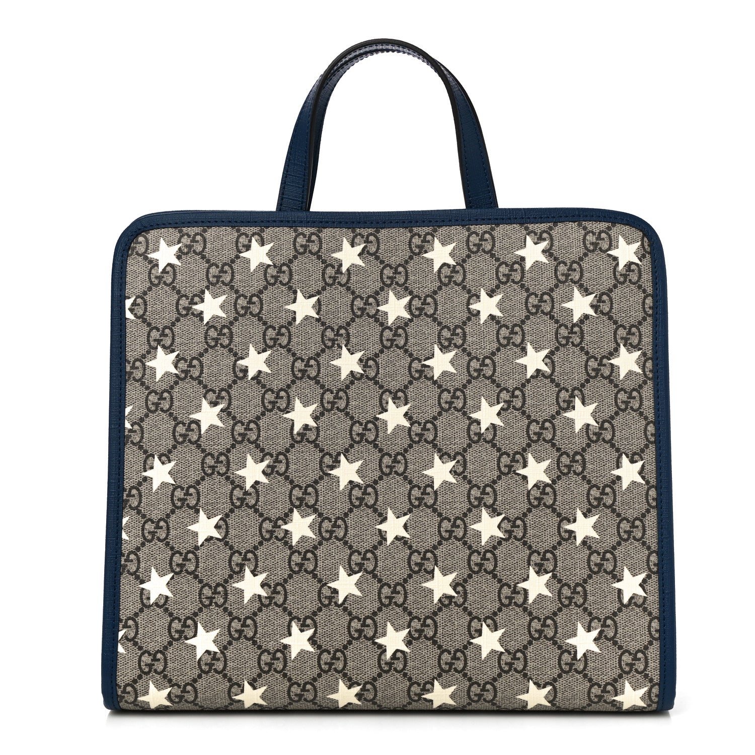 Gucci GG Supreme Monogram Stars Childrens Tote Beige Ebony Yellow Royal 1 of 10