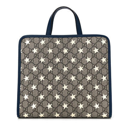 Gucci GG Supreme Monogram Stars Childrens Tote Beige Ebony Yellow Royal 1 of 10