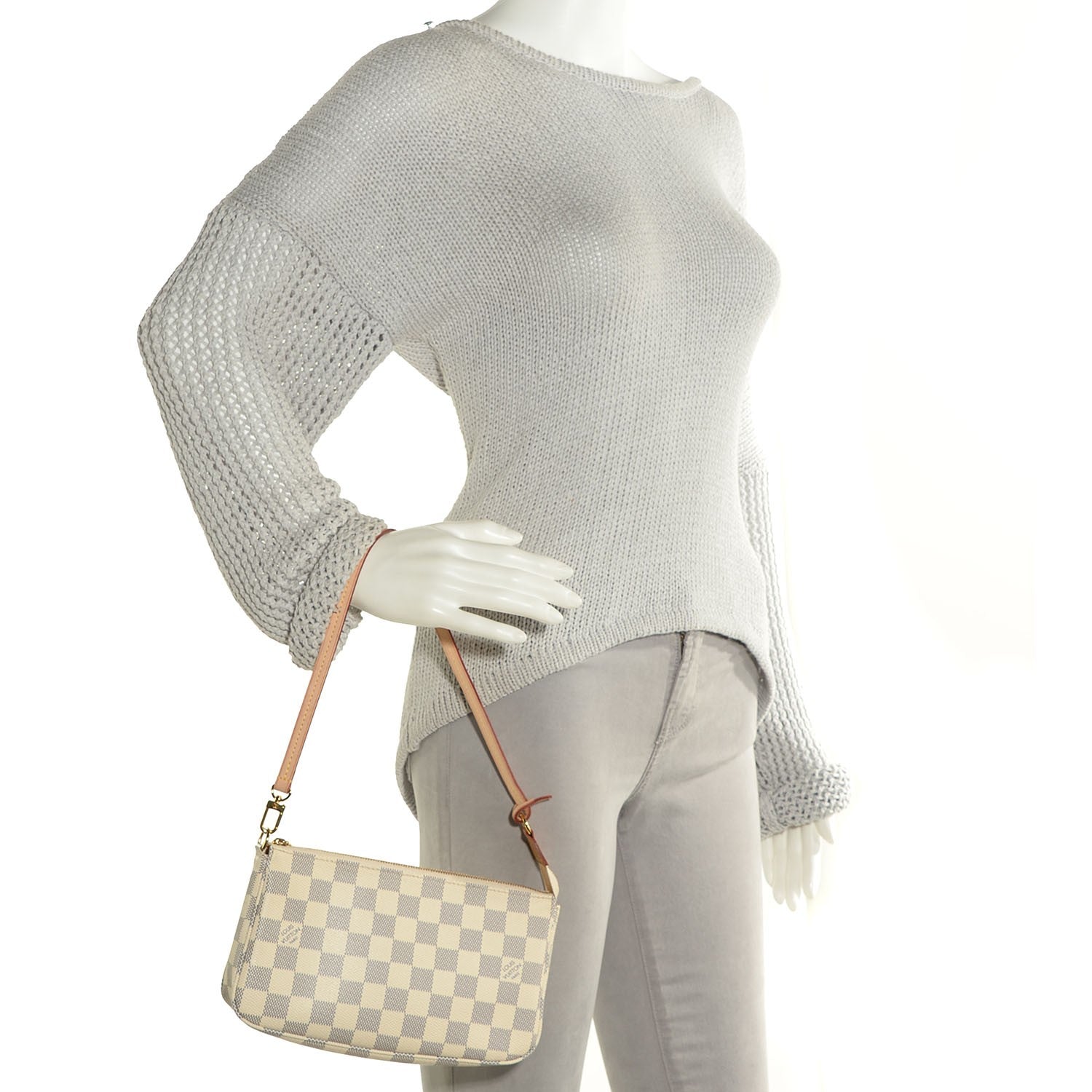 Louis Vuitton Damier Azur Pochette Accessories NM 2 of 7