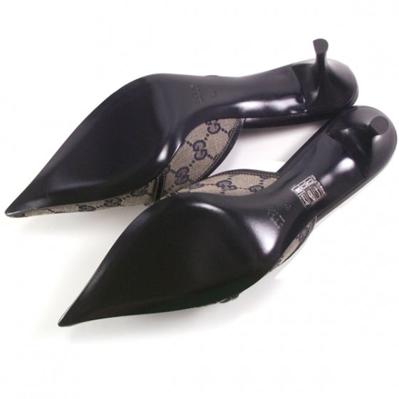 Gucci Monogram Horsebit Pumps 9B 5 of 8