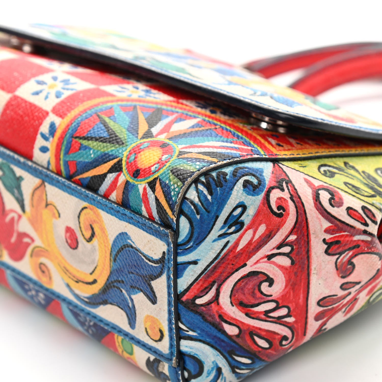 Dolce & Gabbana Dauphine Majolica Print Small Miss Sicily Satchel Multi 9 of 20
