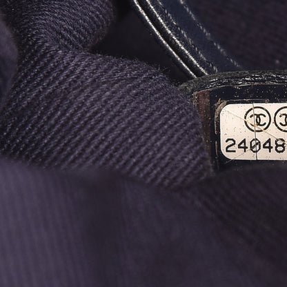 Chanel Canvas Sequin Large Deauville Backpack Navy 7 of 7