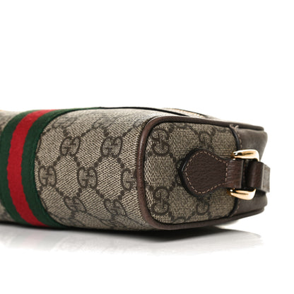 Gucci GG Supreme Monogram Web Mini Ophidia Shoulder Bag Brown 10 of 16