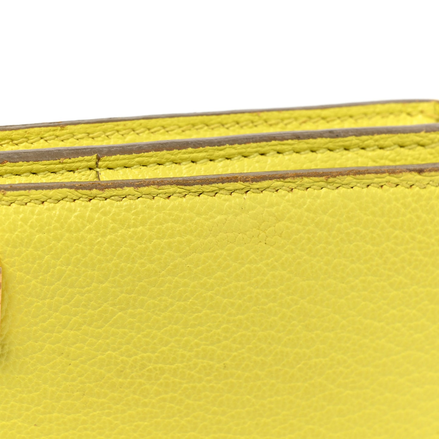 Chevre Mysore Bearn Gusset Wallet Lime
